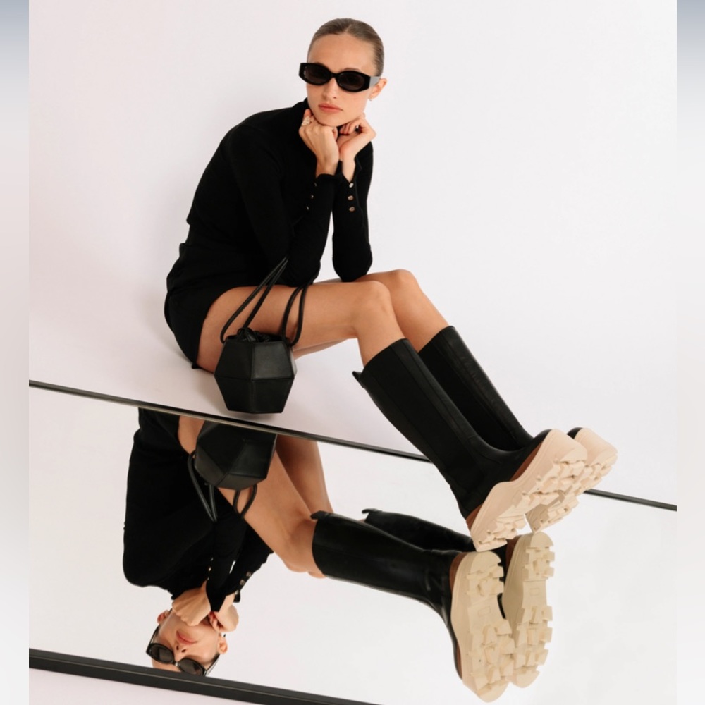 ALOHAS Roxie Marcona - Black Leather Boots